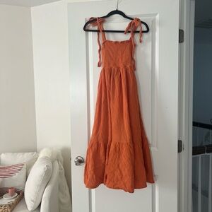 Fashion Nova Orange Maxi Dress